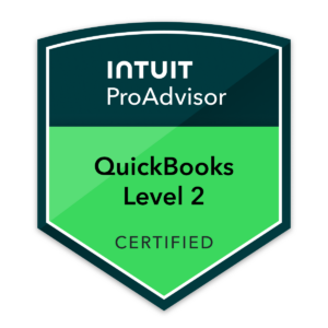 Intuit QuickBooks Level 2 Certified ProAdvisor badge